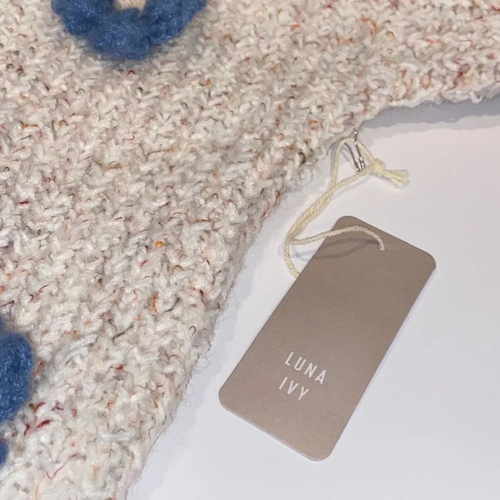 NWT Luna Ivy x Anthropologie Flower Cardigan‎ - Picture 7 of 9